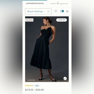 Anthropologie Hutch Bow-Tie Maxi Dress 4 EUC